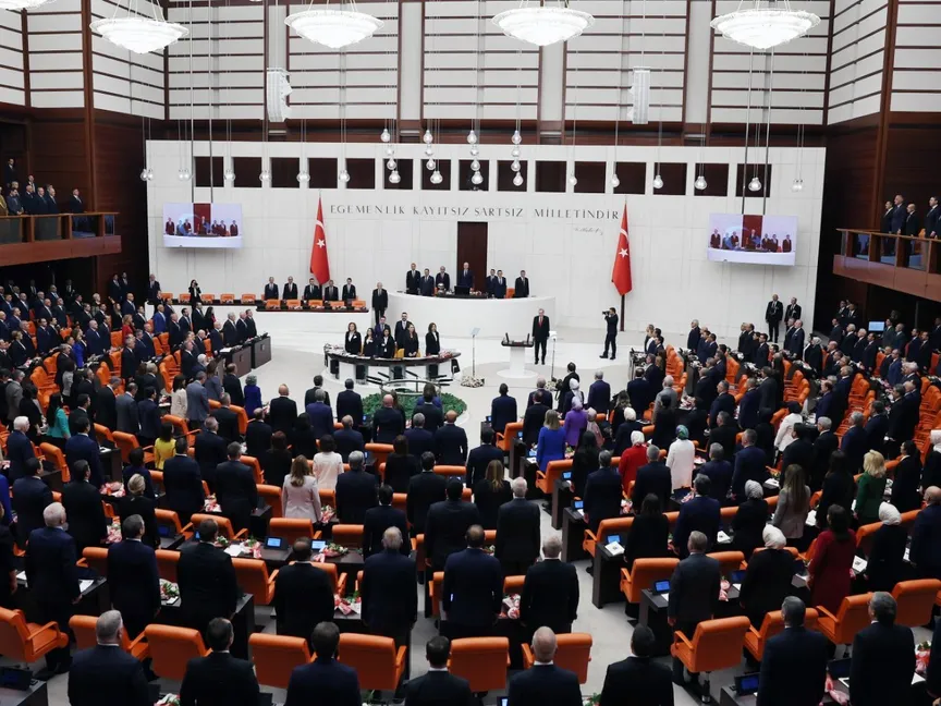 البرلمان التركي خلال الجلسة الافتتاحية للدورة 28 من السنة التشريعية الثانية. أنقرة، تركيا. 1 أكتوبر 2023. - Reuters