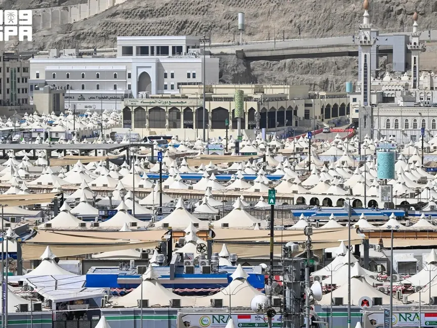 يوم التروية.. أكبر مدينة خيام بالعالم على مساحة 2.5 مليون متر تستقبل الحجاج