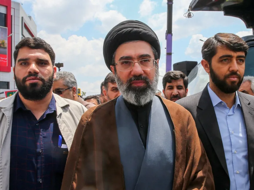 مجتبى خامنئي المرشد الأعلى الجديد لإيران، ونجل المرشد الإيراني الراحل علي خامنئي في تجمع بطهران. 31 مايو 2019 - REUTERS