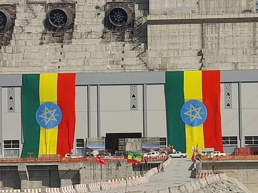 بدء عملية إنتاج الطاقـة الكهربائية من سد النهضة الإثيوبي. 20 فبراير 2022 - facebook@ethiopianewsagency