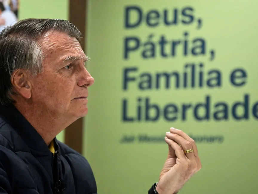 الرئيس البرازيلي السابق جايير بولسونارو خلال مقابلة مع وكالة رويترز في برازيليا، البرازيل. 18 يوليو 2025 - REUTERS