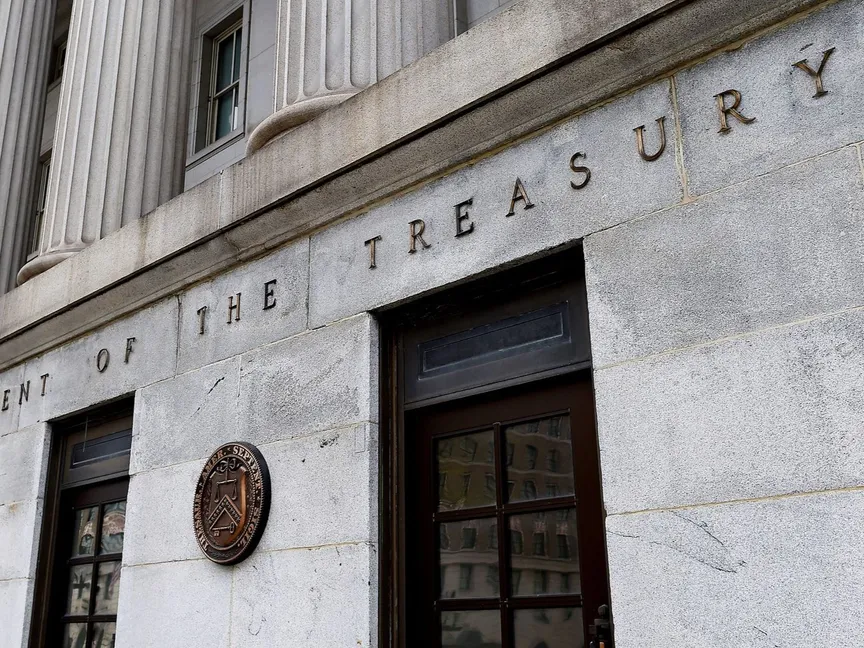 مبنى وزارة الخزانة الأميركية في العاصمة واشنطن، 27 مارس 2020 - AFP