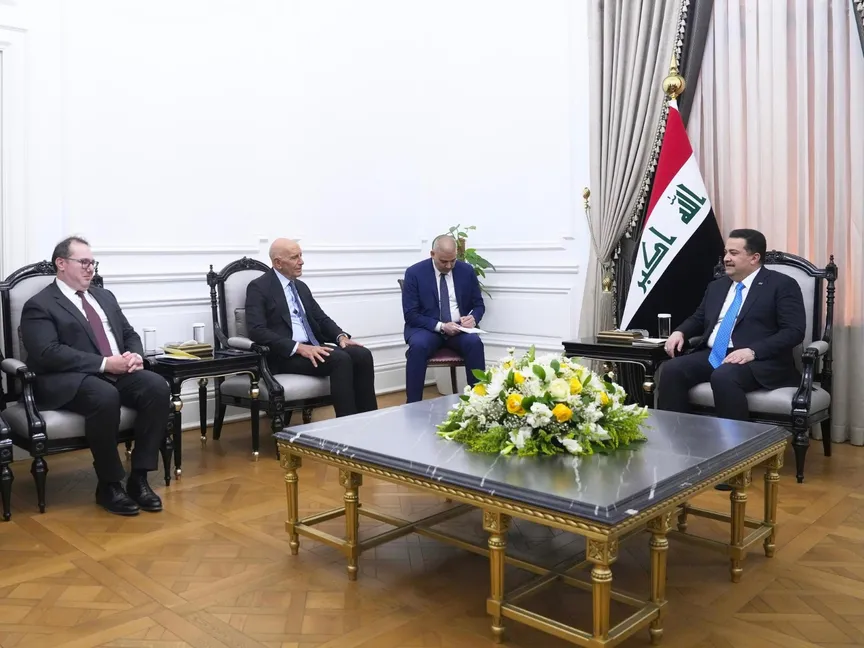 رئيس الوزراء العراقي محمد شياع السوداني يستقبل المبعوث الأميركي إلى سوريا توم باراك في بغداد. 22 يناير 2026 - x/IraqiPMO
