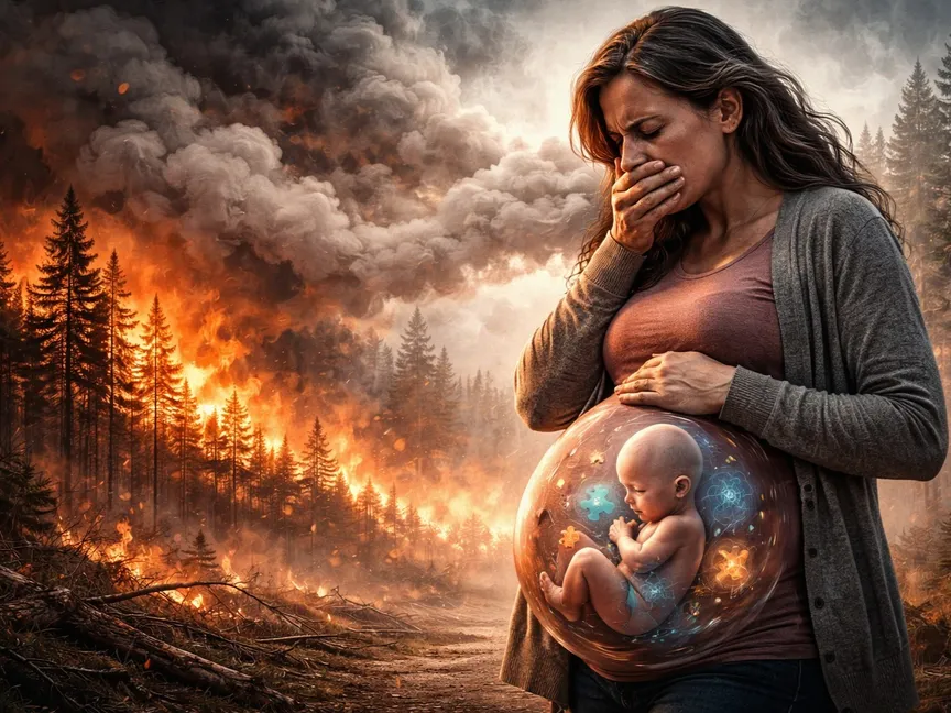 التعرض لدخان حرائق الغابات في نهاية الحمل يزيد احتمالات إصابة الأطفال بالتوحد