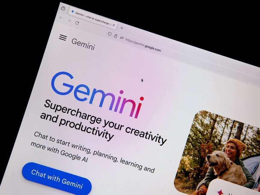 صفحة ويب لجيميناي التابع لجوجل، 16 أغسطس 2024 - Bloomberg
