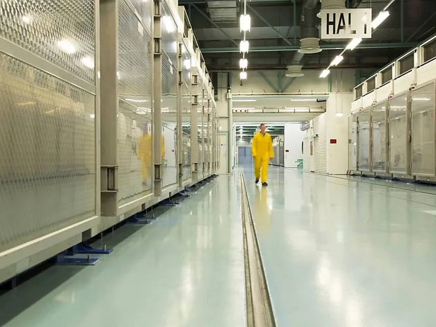 داخل منشأة "فوردو" لتخصيب اليورانيوم شمال إيران، 6 نوفمبر 2019 - AFP