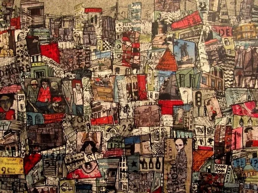 لوحة لـ "رسامة بيروت" زينة عاصي - sobeirut.com