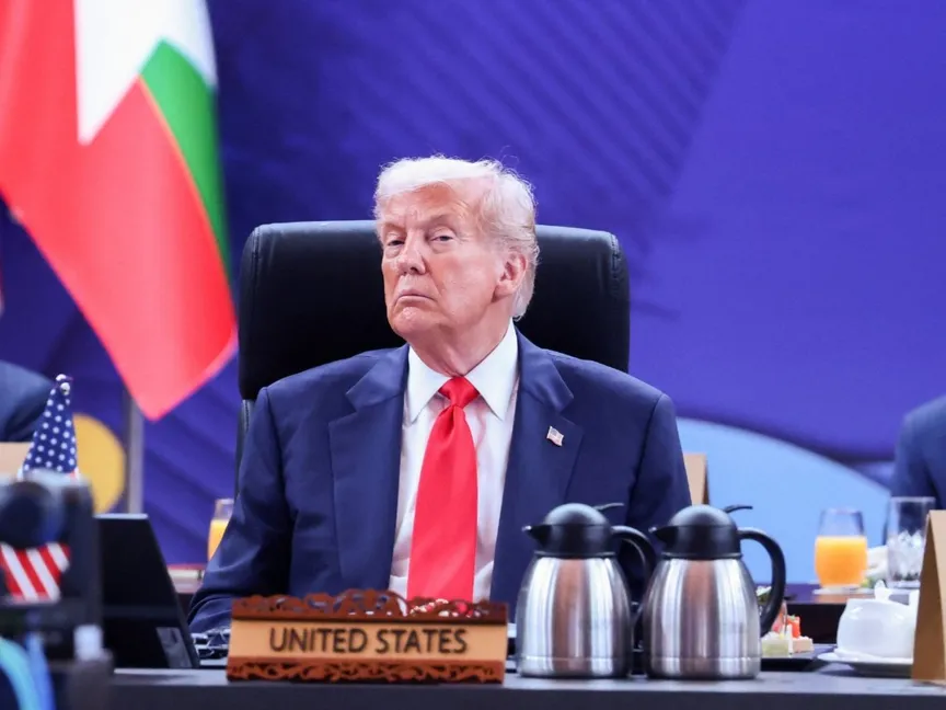 الرئيس الأميركي دونالد ترمب يحضر القمة الـ47 لرابطة دول جنوب شرق آسيا (آسيان) في كوالالمبور. ماليزيا في 26 أكتوبر 2025 - reuters