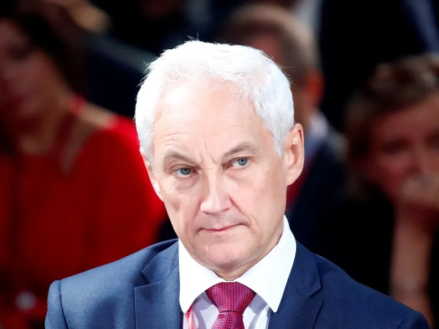 أندريه بيلوسوف خلال حضوره منتدى سانت بطرسبرغ الاقتصادي. 7 يونيو 2019 - Reuters