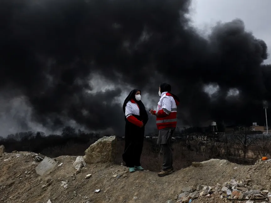 منظمة الصحة العالمية تحذر من مخاطر "المطر الأسود" في إيران
