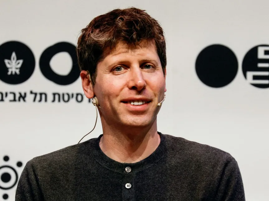 الرئيس التنفيذي لشركة OpenAI سام ألتمان خلال محاضرة في جامعة تل أبيب. 5 يونيو 2023 - REUTERS