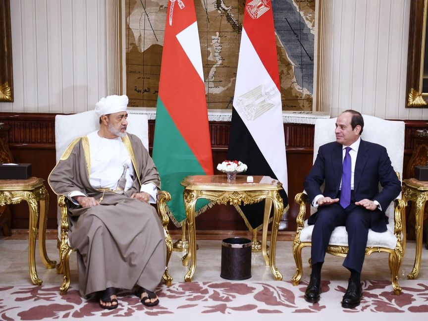 السيسي يؤكد دعم مصر لسلطنة عُمان ودول الخليج ويجدد إدانته لاعتداءات إيران