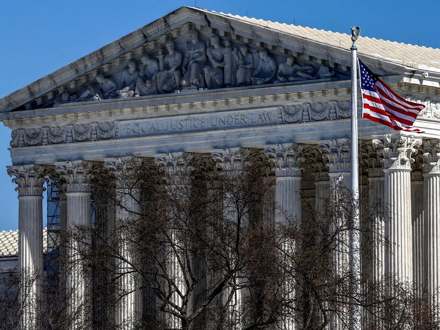 مبنى المحكمة العليا الأميركية في واشنطن. الولايات المتحدة في 29 فبراير 2024. - Reuters