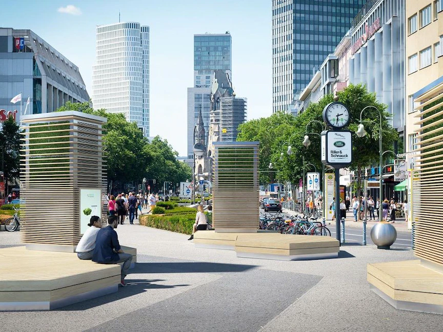 نماذج من الأشجار الاصطناعية في العاصمة البريطانية لندن - facebook.com/green_city_solutions