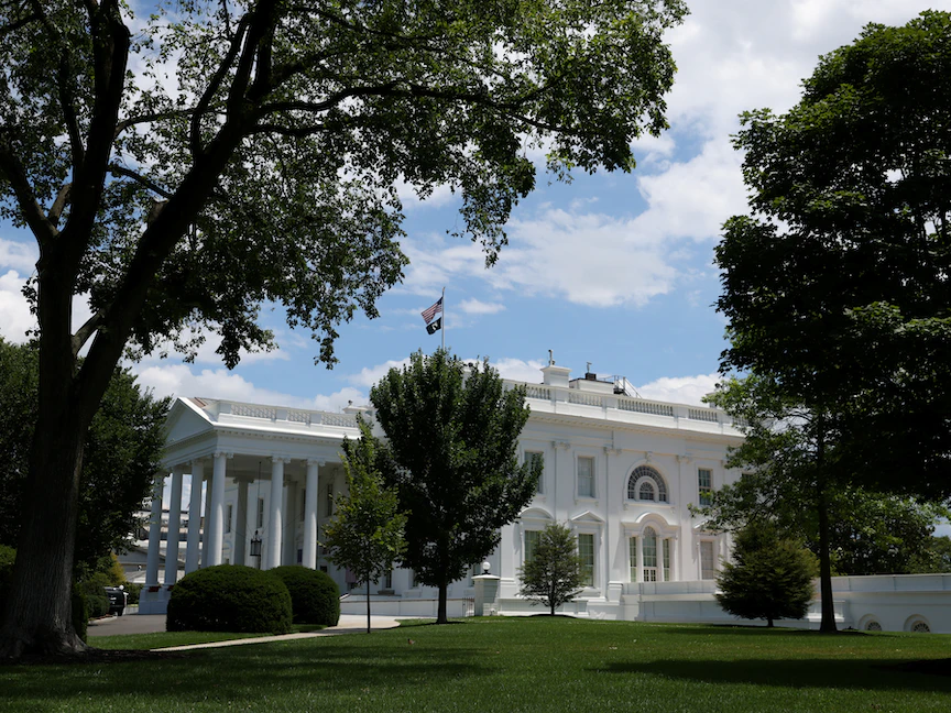 منظر للبيت الأبيض في واشنطن. الولايات المتحدة في 4 يوليو 2023. - REUTERS