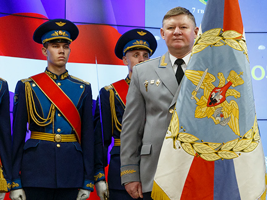 الجنرال أندرية سيرديوكوف لدى توليه قيادة القوات الروسية المحمولة جواً في 2016 - - وزارة الدفاع الروسية