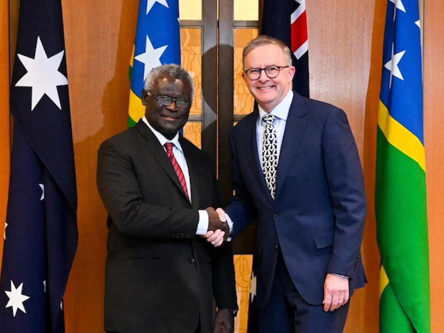 جزر سليمان تؤكد لأستراليا رفضها تقويض أمن المحيط الهادئ