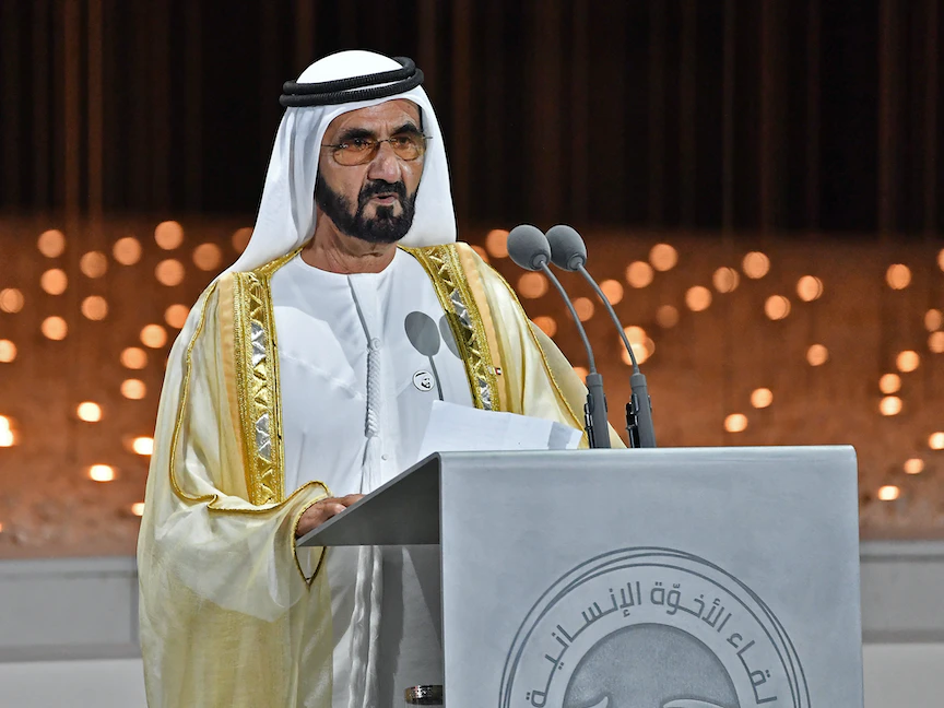 الشيخ محمد بن راشد نائب رئيس دولة الإمارات ورئيس الوزراء وحاكم دبي - AFP