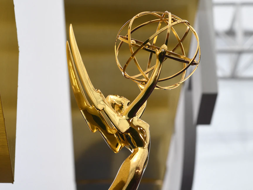 تمثال جائزة "إيمي" للدراما التلفزيونية، في حفل توزيع الجوائز الحادي والسبعين في مسرح مايكروسوفت بلوس أنجلوس، 22 سبتمبر 2019 - AFP