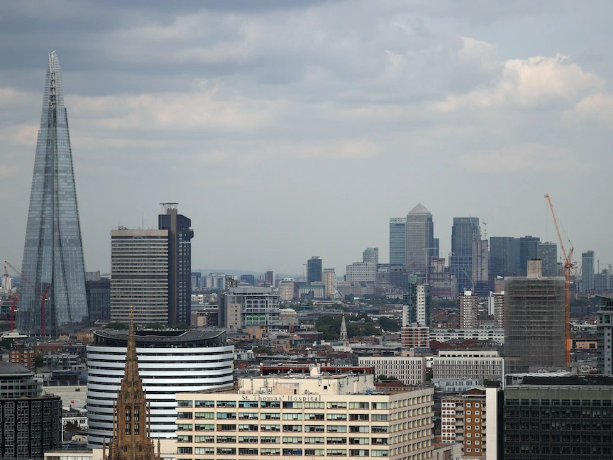 لقطة عامة لوسط العاصمة البريطانية لندن. 23 أغسطس 2017 - REUTERS