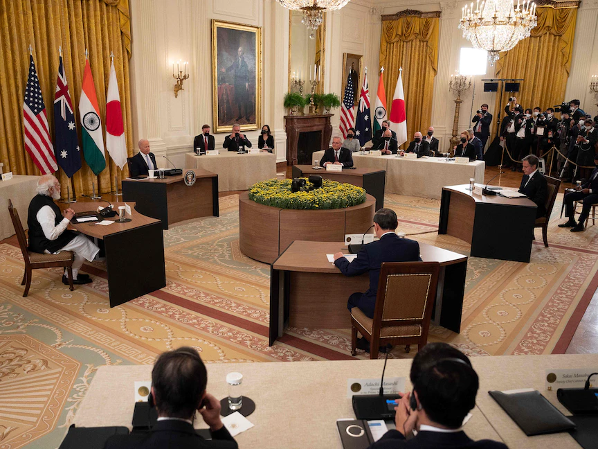 قمة مجموعة "كواد" الرباعية في البيت الأبيض بواشنطن - 24 سبتمبر 2021 - AFP