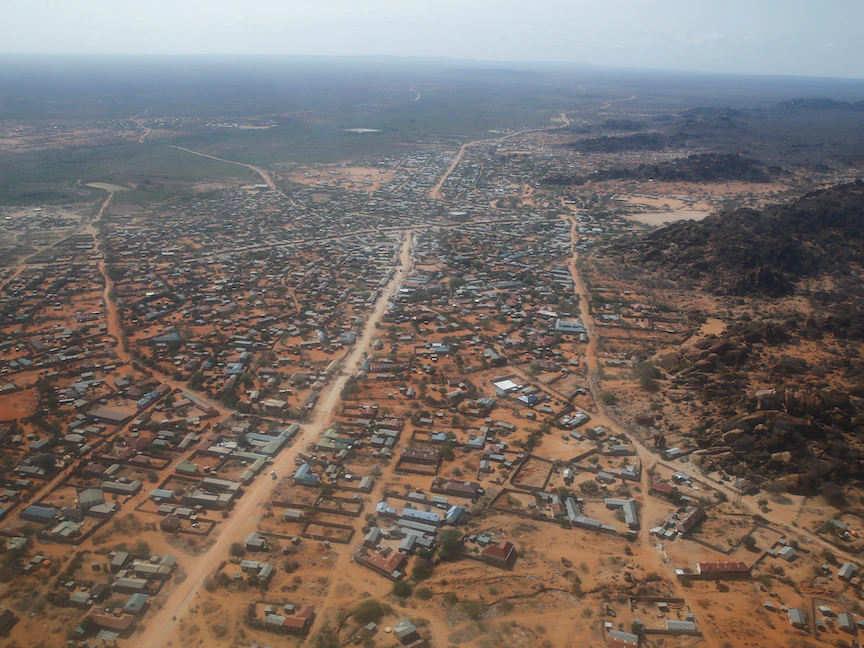 صورة جوية للجفاف الذي يضرب منطقة الحدود الكينية الإثيوبية. 9 يناير 2022 - REUTERS