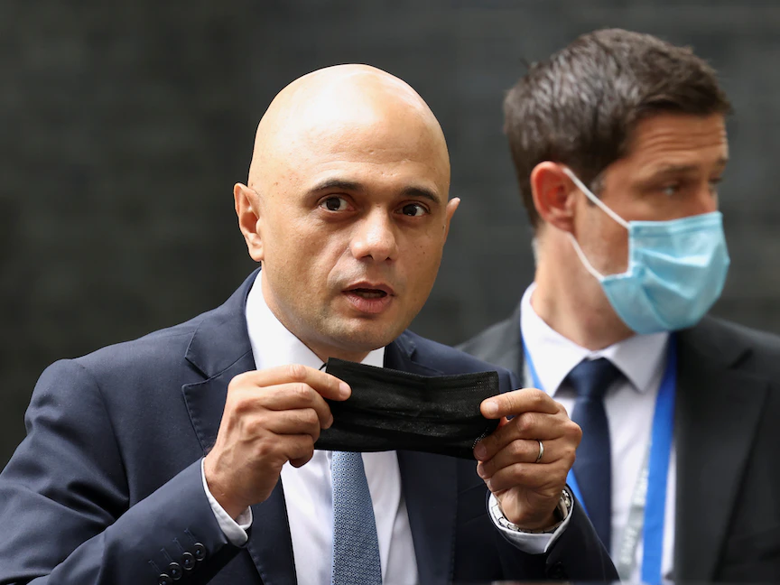 وزير الصحة البريطاني ساجد جاويد - REUTERS