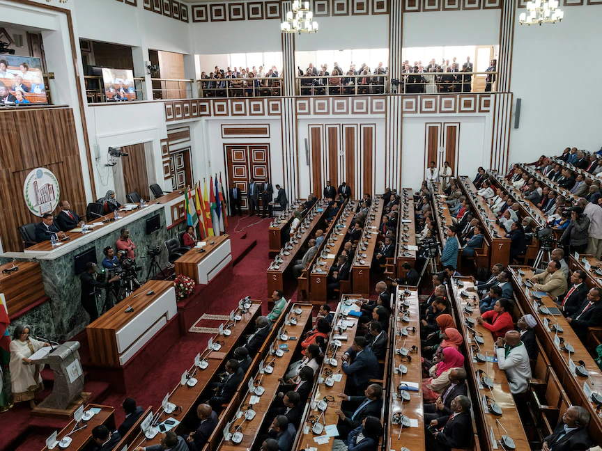 جانب من جلسة للبرلمان الإثيوبي في أديس أبابا، أكتوبر 2018 - AFP