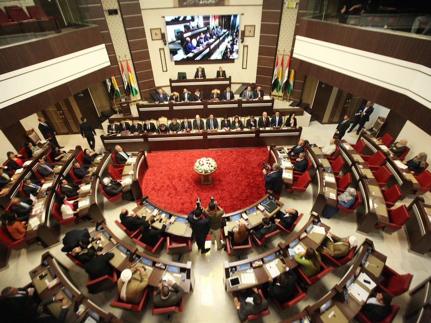 إحدى جلسات برلمان إقليم كردستان العراق - 10 يوليو، 2019 - REUTERS