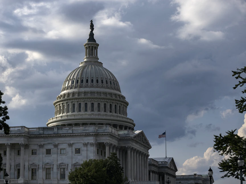 مبنى الكونغرس الأميركي في العاصمة واشنطن كما ظهر في 4 يوليو 2021 - Getty Images via AFP