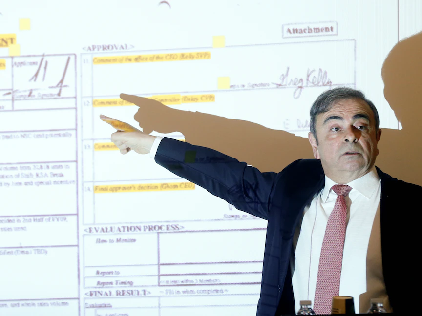 كارلوس غصن الرئيس السابق لتحالف "رينو - نيسان" - REUTERS