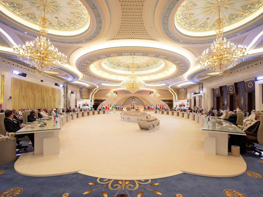 قمة جامعة الدول العربية في الدورتها الـ32 والمنعقدة في مدينة جدة السعودية. 19 مايو 2023 - AFP