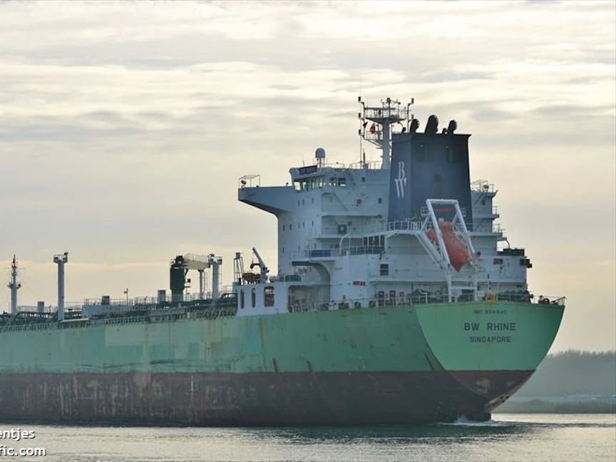 ناقلة النفط BW Rhine - marinetrafic.com