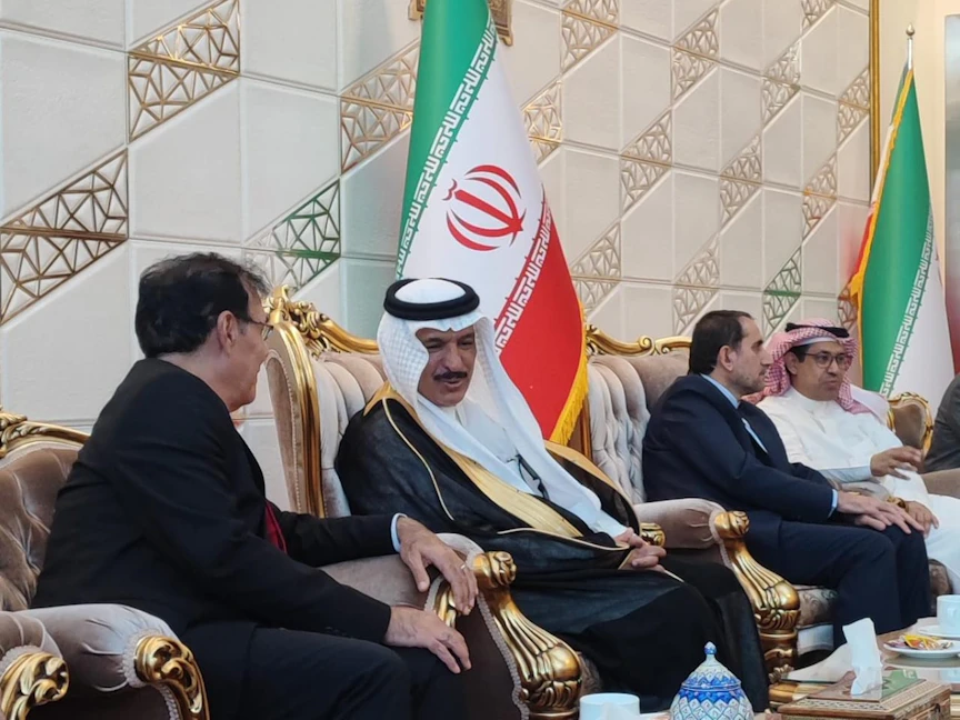 السفير السعودي عبد الله بن سعود العنزي عقب وصوله إلى طهران لمباشرة مهام عمله، طهران، إيران. 5 سبتمبر2023 - "واس"