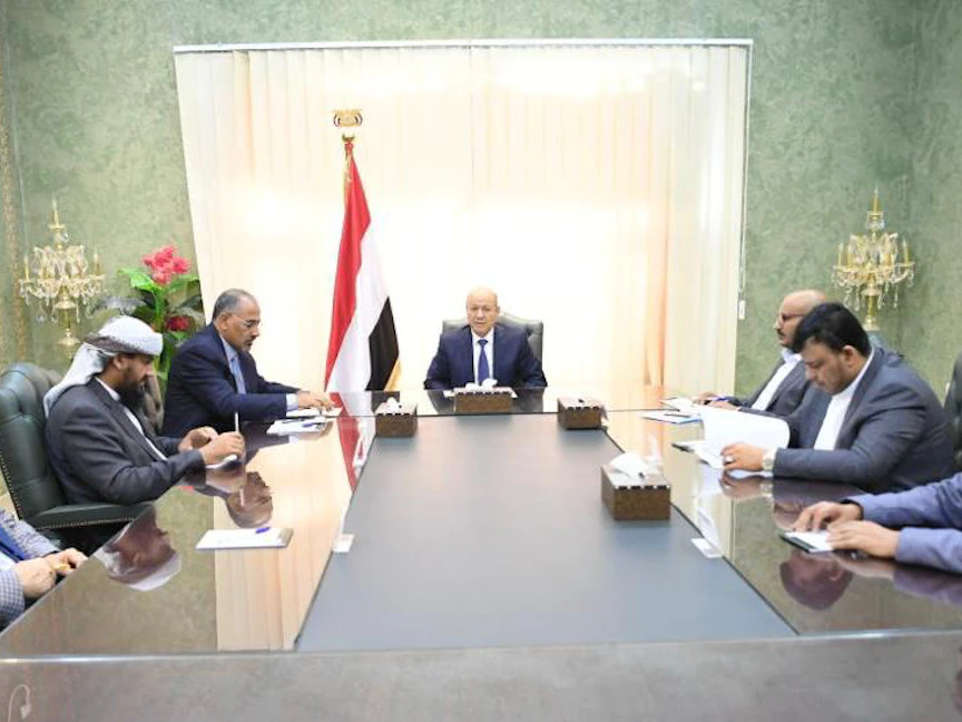 اجتماع مجلس القيادة الرئاسي اليمني - 22 أبريل 2022 - وكالة الأنباء اليمنية
