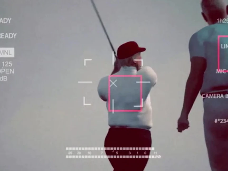 صورة من مقطع فيديو يحاكي اغتيال الرئيس الأميركي السابق دونالد ترمب - independent.co.uk/tv/news