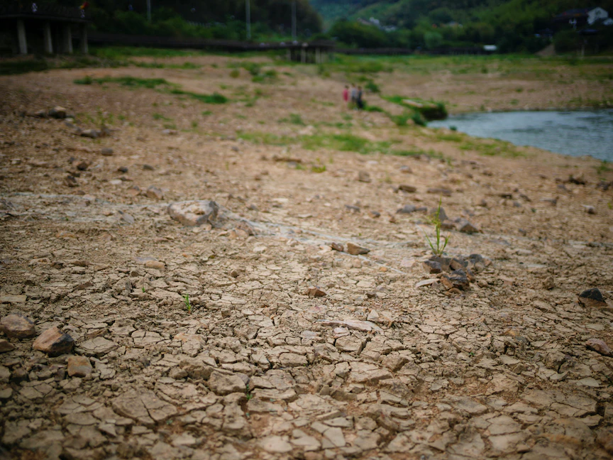 جفاف المياه والجداول في الصين بس ارتفاع درجات الحرارة العالية - REUTERS