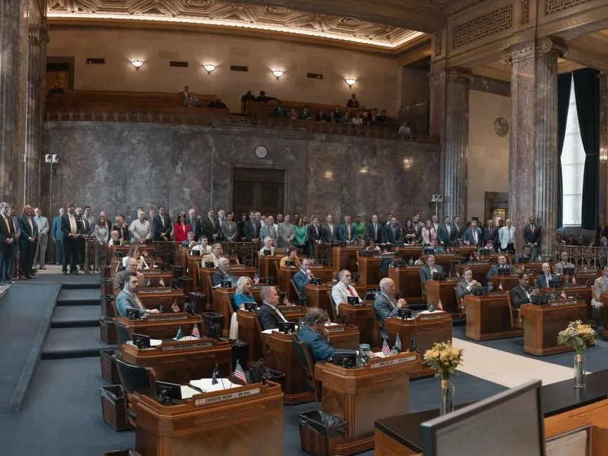 جلسة سابقة لمجلس شيوخ ولاية لويزيانا. 29 أبريل 2026 - facebook/LouisianaSenate