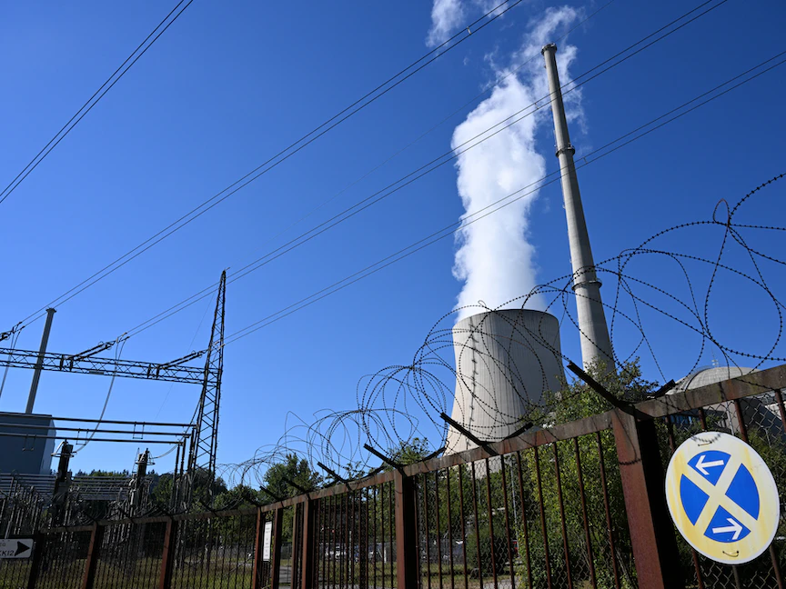 محطة إيزار للطاقة النووية بالقرب من لاندسهوت، جنوب ألمانيا، 4 أغسطس 2022 - AFP