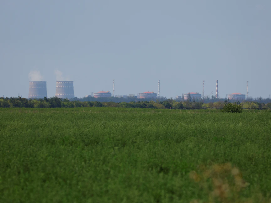 محطة زابوروجيا للطاقة النووية في جنوب شرقي أوكرانيا - 4 أغسطس 2022 - REUTERS