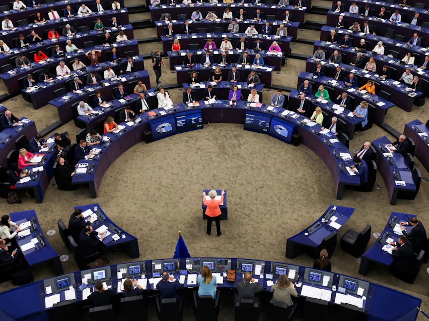 جلسة للبرلمان الأوروبي في ستراسبورج بفرنسا. 13 سبتمبر 2023 - REUTERS