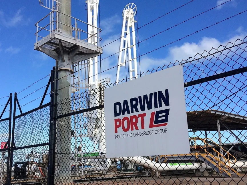 ميناء داروين الواقع في مدينة داروين عاصمة الإقليم الشمالي في أستراليا. 21 أبريل 2017 - Reuters