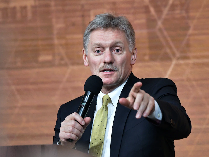 المتحدث باسم الكرملين ديمتري بيسكوف خلال المؤتمر الصحافي السنوي الذي يعقده الرئيس الروسي فلاديمير بوتين. روسيا ، 19 ديسمبر 2019 - REUTERS