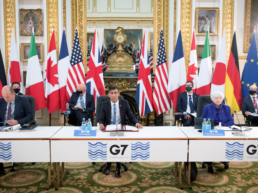 اجتماع وزراء مالية مجموعة السبع في لندن - REUTERS