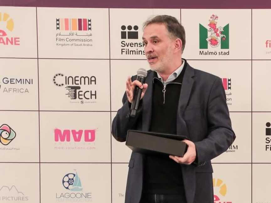 مدير الهيئة الملكية الأردنية للأفلام مهند بكري في الدورة الأخيرة لمهرجان مالمو السينمائي - instagram/maffswe