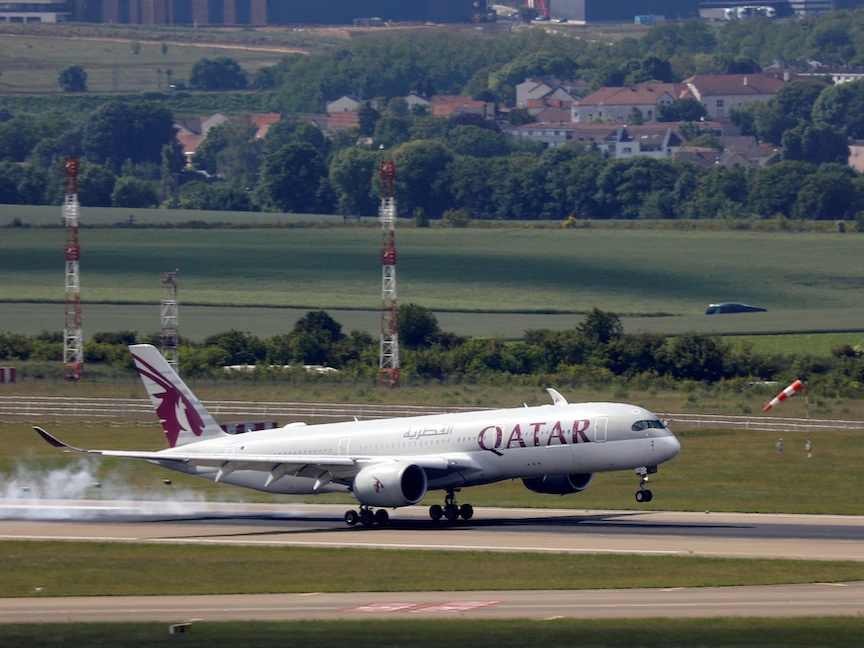 إحدى الطائرات التابعة للخطوط الجوية القطرية - REUTERS