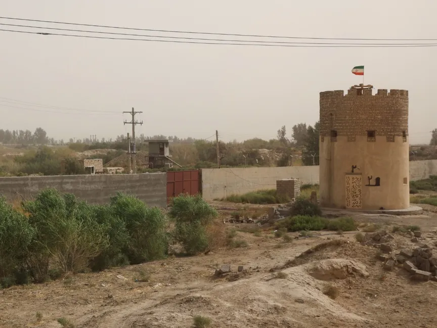 برج مراقبة حدودي بمحافظة سيستان وبلوشستان بإيران. 8 سبتمبر 2021 - REUTERS