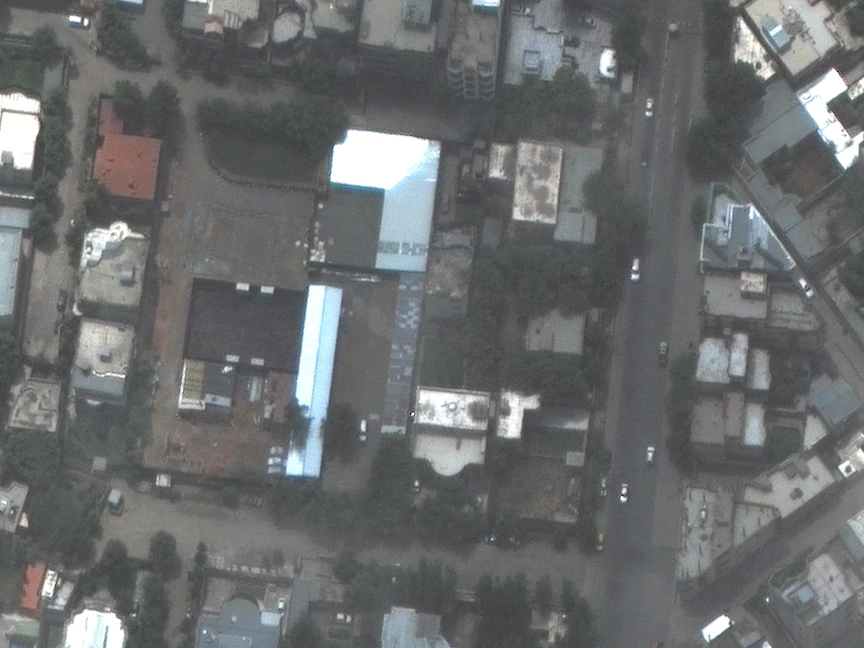 صورة جوية للموقع الذي قتل فيه زعيم القاعدة أيمن الظواهري في كابول - 2 أغسطس 2022 - AFP