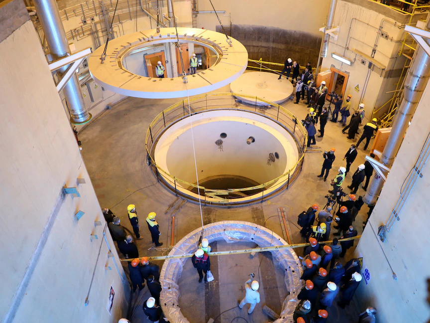 مفاعل أراك الإيراني الذي يعمل بالماء الثقيل جنوب العاصمة طهران - VIA REUTERS