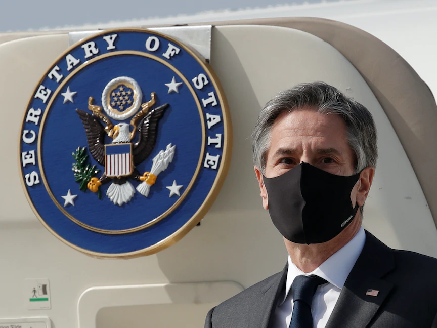 وزير الخارجية الأميركي أنطوني بلينكن، 17 مارس 2021 - REUTERS